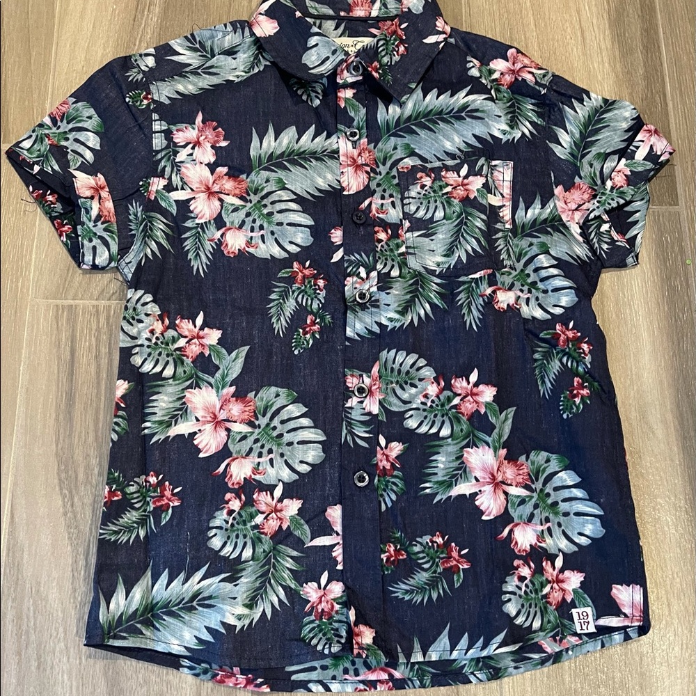 Sovereign Code Boys Floral Hawaiian Tropical New 5